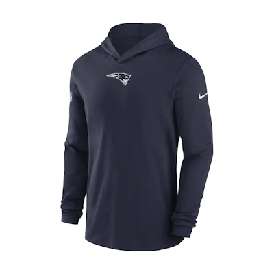Nike Dri-Fit NFL Logo Navy Blue Long Sleeve Hooded Pullover Sweatshirt 00MQ41S8K-PKB
