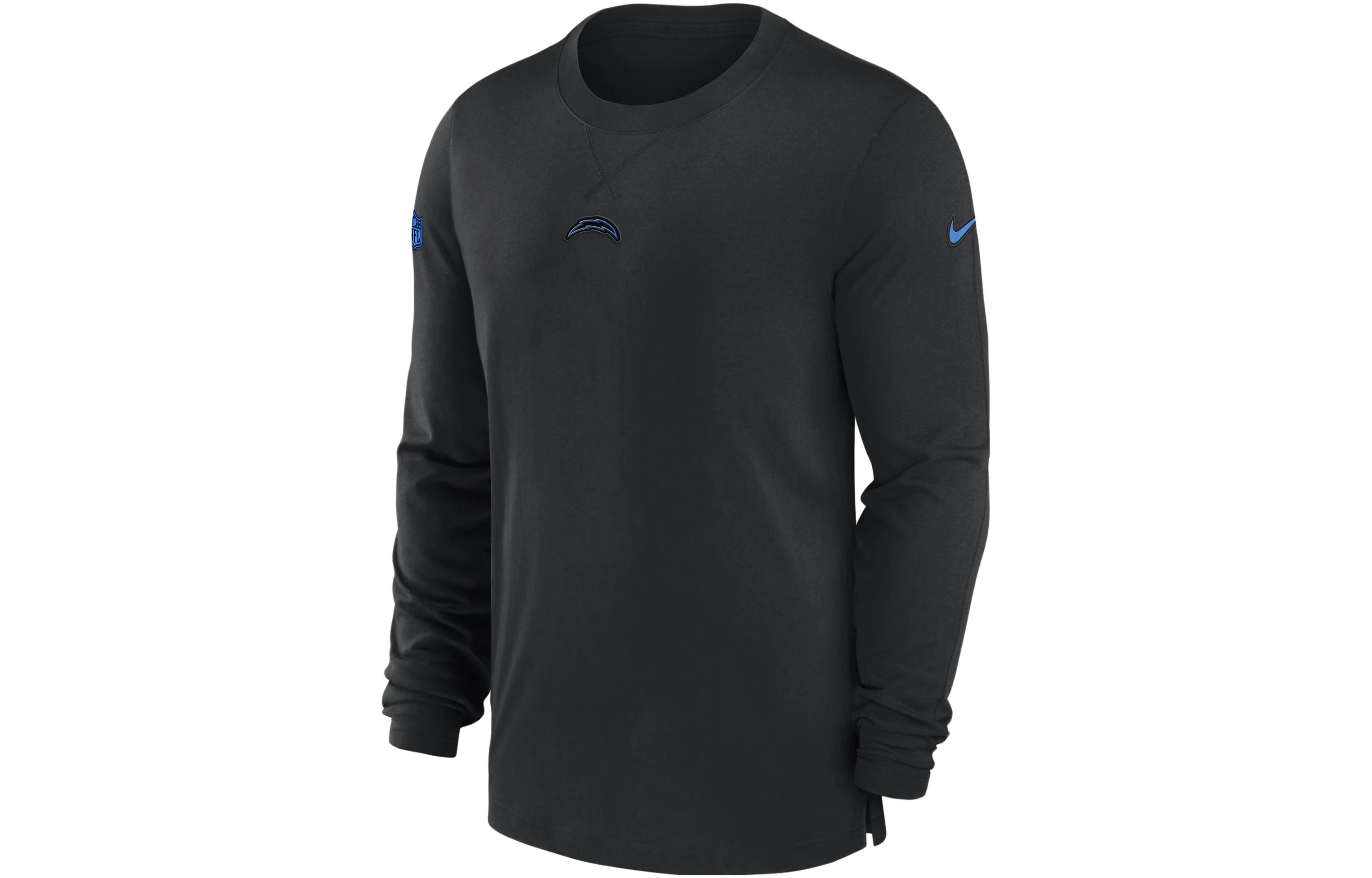 Nike Dri-FIT NFL Logo Printed Crewneck Long-Sleeve Top Black Sweater 00MB00A97-0BT