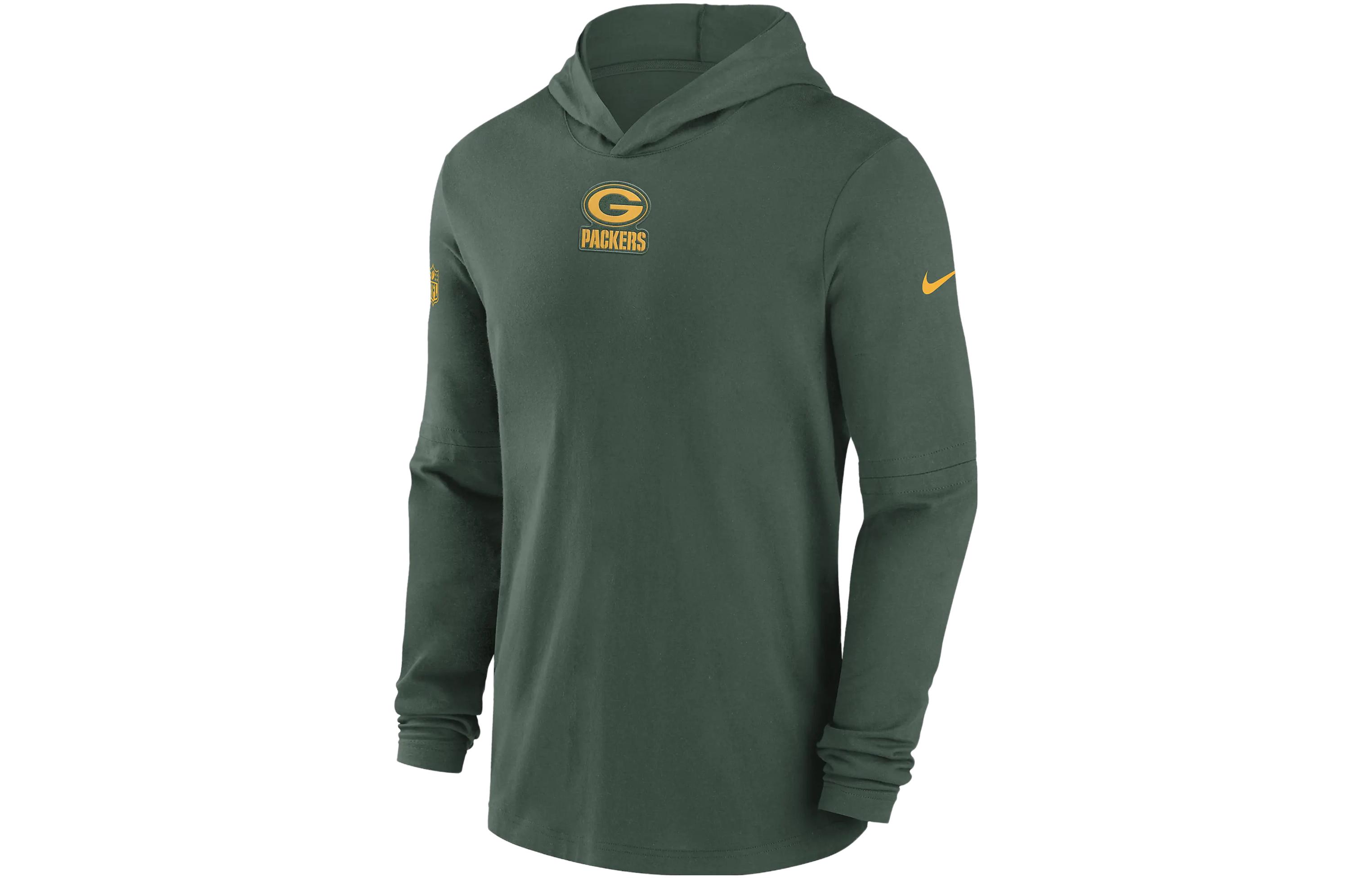 Nike Dri-Fit NFL Long-Sleeve Hoodie Green Pullover Sweatshirt 00MQ3EE7T-PKB