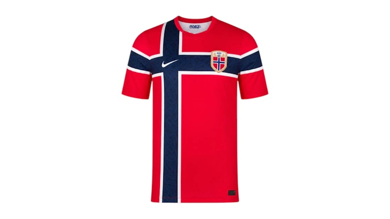 Nike Dri-Fit Norway 2026 Home Stadium Replica Soccer Jersey Short Sleeve IB5316-673