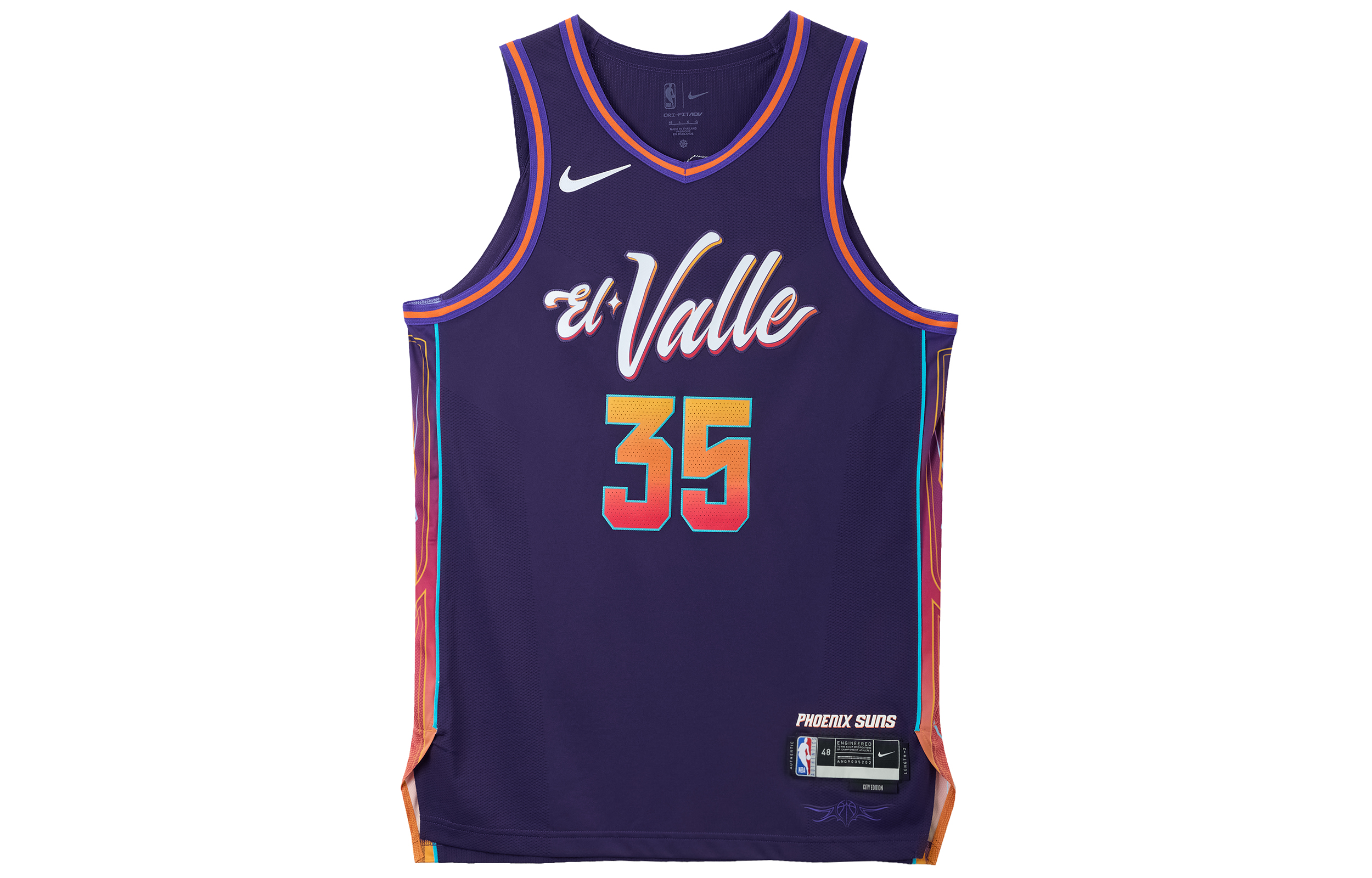 Buy Nike Dri-Fit Phoenix Suns Kevin Durant #35 City Edition Jersey 2023/24 Purple Unisex DX8773-536
