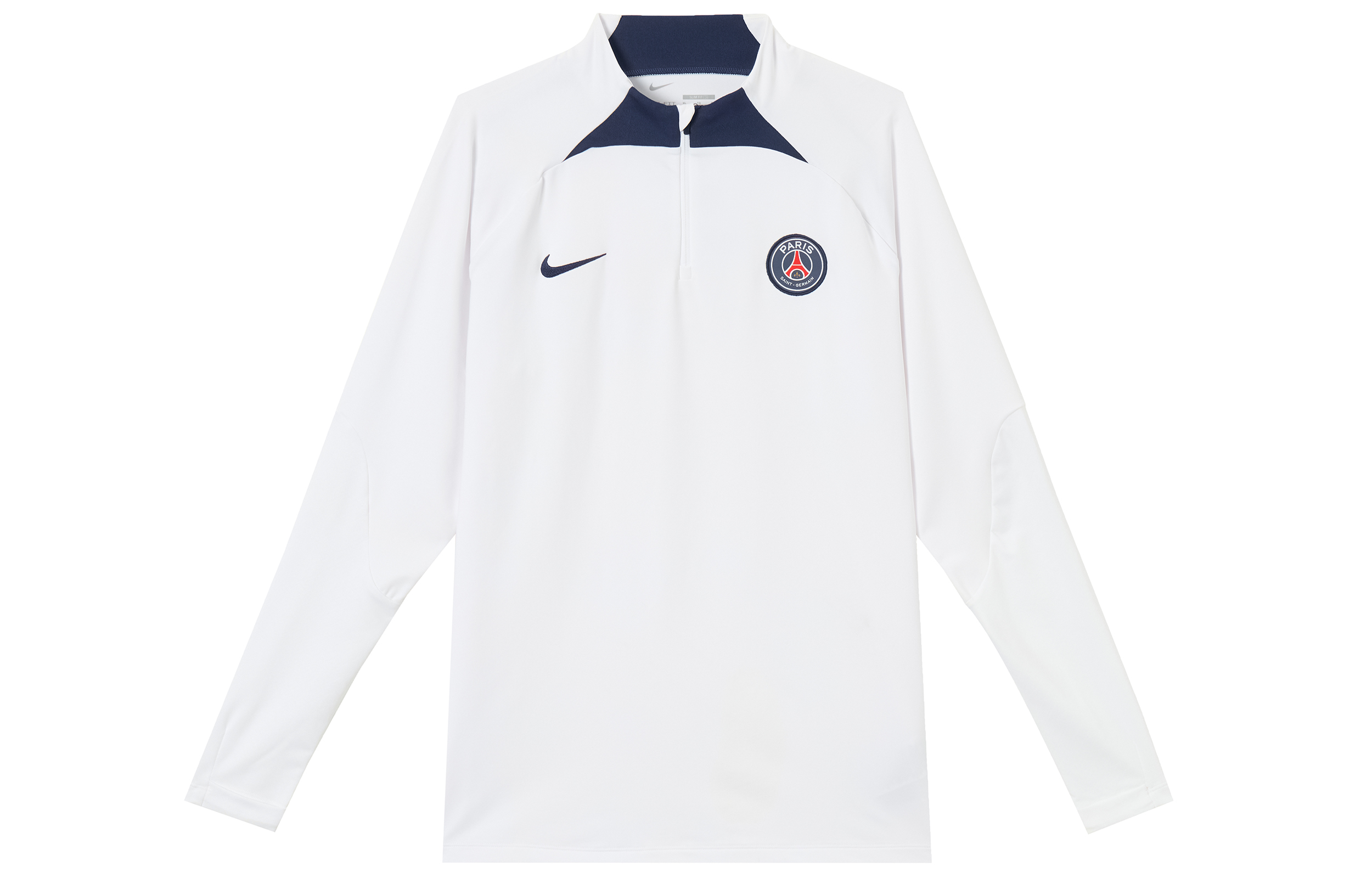 Nike Dri-Fit PSG Long-Sleeve Logo Football Tee White DM2458-101