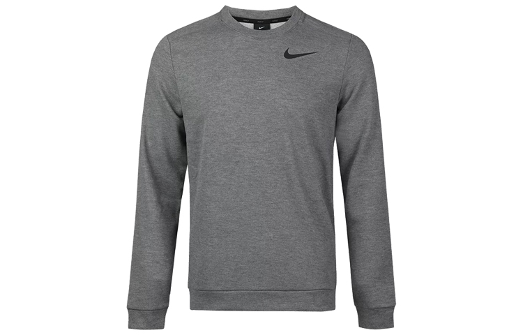 Nike DRI-FIT Quick-Dry Crewneck Pullover Sweatshirt Men’s Gray CU6796-071