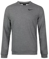 Nike DRI-FIT Quick-Dry Crewneck Pullover Sweatshirt Men’s Gray CU6796-071 Nike DRI-FIT Quick-Dry Crewneck Pullover Sweatshirt Men’s Gray CU6796-071
