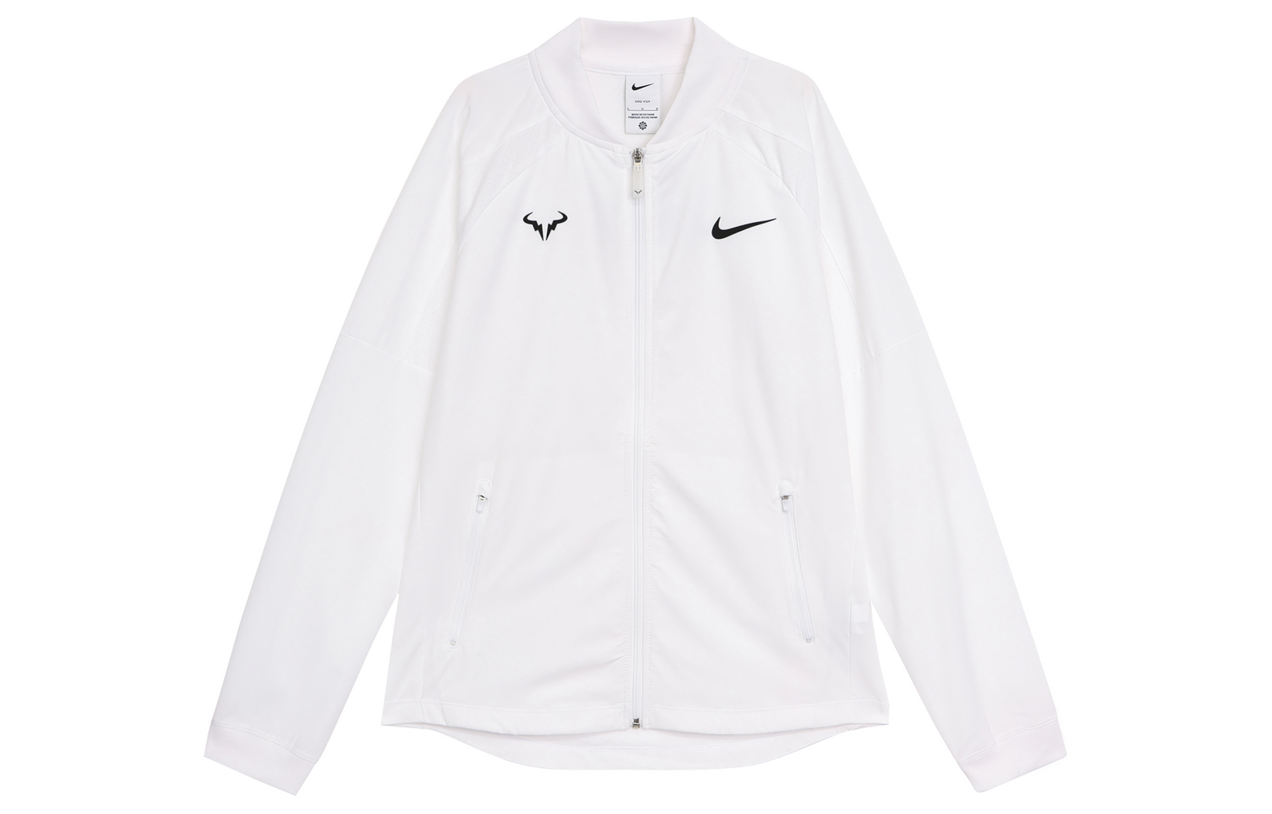 Nike Dri-FIT Rafa Breathable Zip Jacket White Long Sleeve DV2886-100