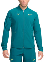 Nike Dri-FIT Rafa Crystal Blue Jacket with Logo Graphic and Zip Neckline DV2885-381 Nike Dri-FIT Rafa Crystal Blue Jacket with Logo Graphic and Zip Neckline DV2885-381