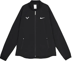 Nike Dri-FIT Rafa Solid Black Zip-Up Jacket Casual Outerwear DV2886-010 Nike Dri-FIT Rafa Solid Black Zip-Up Jacket Casual Outerwear DV2886-010