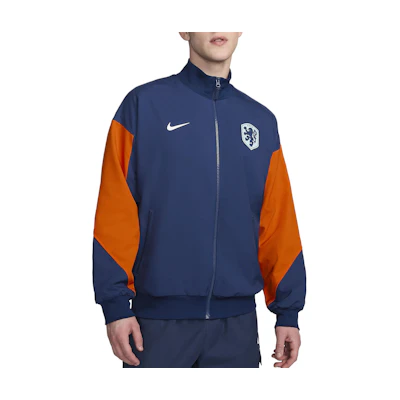 Nike Dri-FIT Retro Track Jacket Void Blue/Safety Orange/White Mens. FJ2908-492