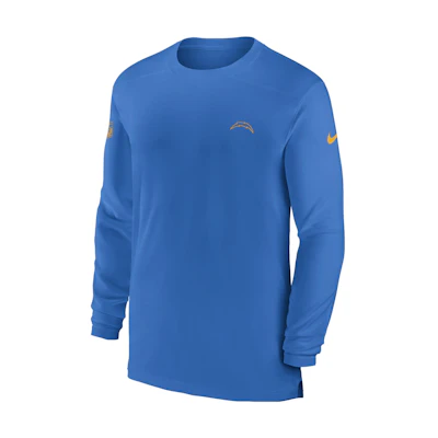 Nike Dri-FIT Sideline Coach NFL Los Angeles Chargers Logo Sweatshirt Blue Men 00M248Y97-0BK