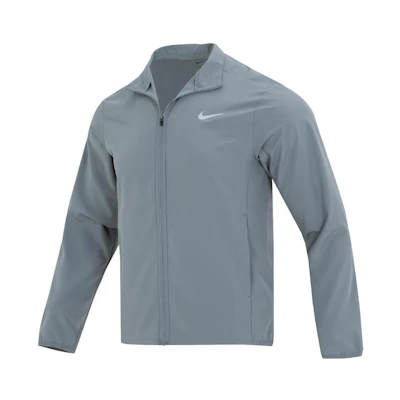 Nike Dri-Fit Smoke Grey Logo Windproof Lightweight Sports Jacket FB7500-084