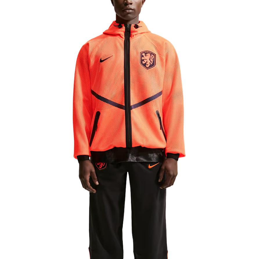 Nike Dri-Fit Soccer Anthem Netherlands Loose-Fit Zip Hoodie Jacket IH1765-810