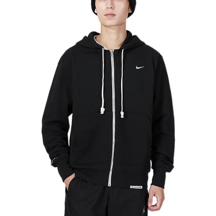 Nike Dri-Fit Solid Logo Zip Hoodie Jacket Black Running Fitness DQ5817-010 圖 6