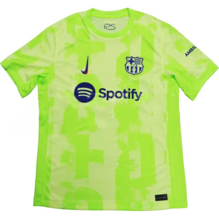 Nike Dri-Fit Spotify Barcelona 24/25 Away Jersey Green Soccer Shirt FQ2022-702