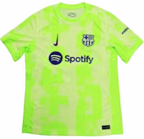 Nike Dri-Fit Spotify Barcelona 24/25 Away Jersey Green Soccer Shirt FQ2022-702 Nike Dri-Fit Spotify Barcelona 24/25 Away Jersey Green Soccer Shirt FQ2022-702