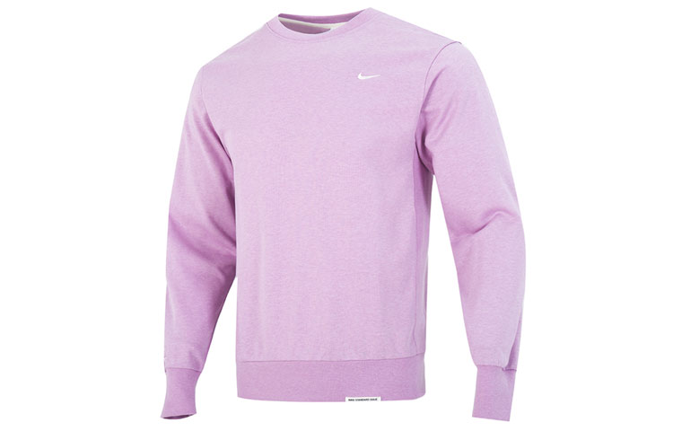 Nike Dri-Fit Standard Issue Crewneck Sweatshirt Pink Long Sleeve Casual DQ5821-522
