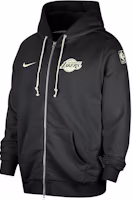 Nike Dri-FIT Standard Issue Los Angeles Lakers Black Full-Zip Hoodie Men FQ3408-010