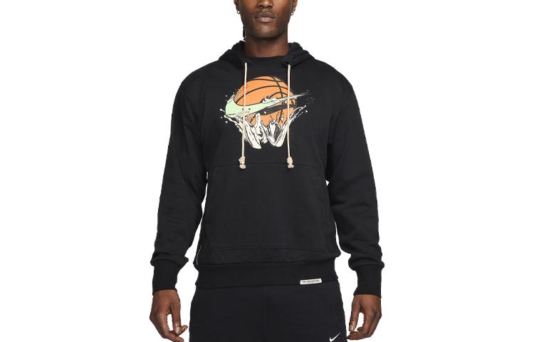 Nike Dri-FIT Standard Issue Multicolor Logo Print Hoodie Black - FB7137-010