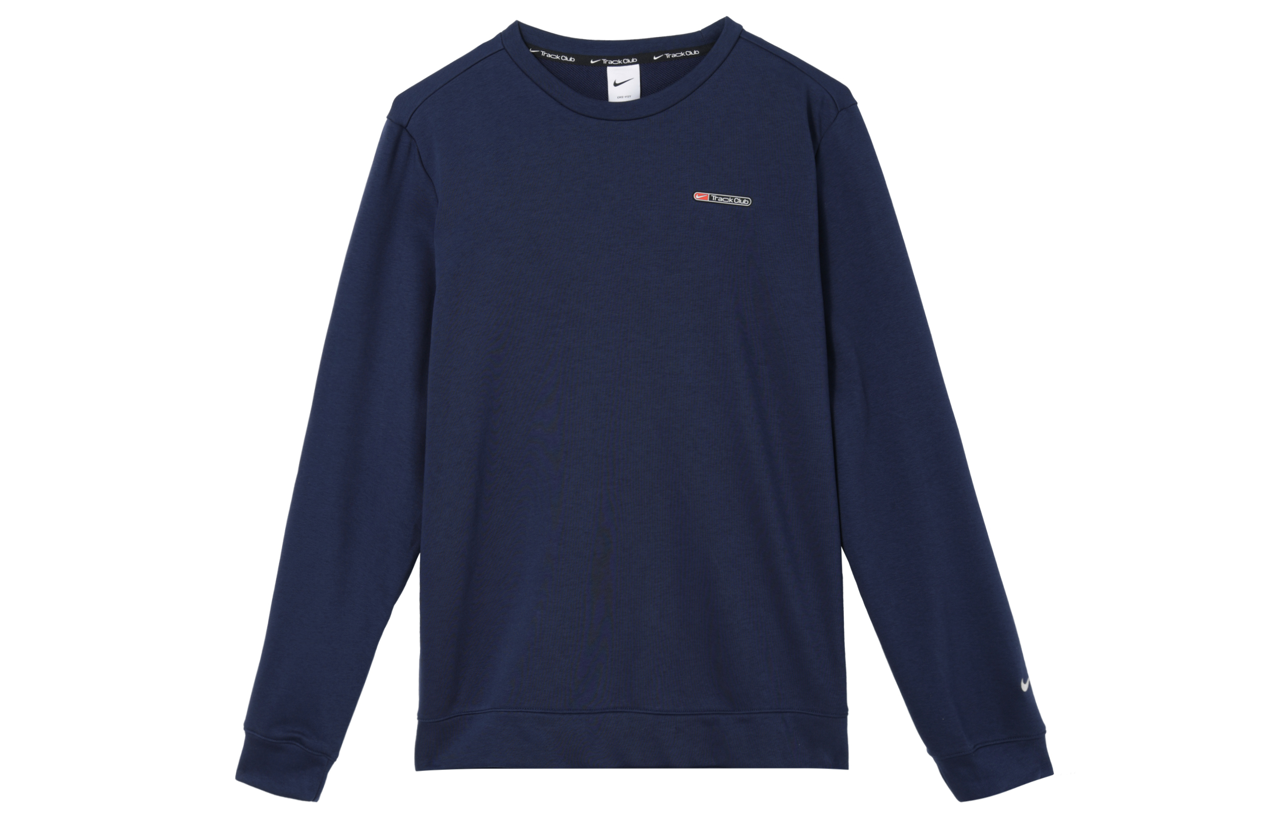 Nike Dri-FIT Track Club Navy Blue Sweat-Wicking Running Crewneck FB5510-410