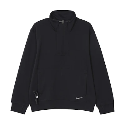 Nike Dri-Fit Yoga Restore Black Half-Zip Pullover Sweatshirt DQ6698-010