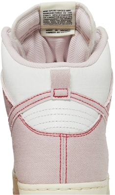 Nike Dunk High 1985 'Pink Denim' DQ8799-100 Sizing Nike Dunk High 1985 'Pink Denim' DQ8799-100