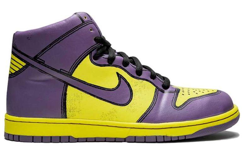 Order 나이키 덩크 하이 원피스 프리미엄 '옐로 퍼플' 318998-751