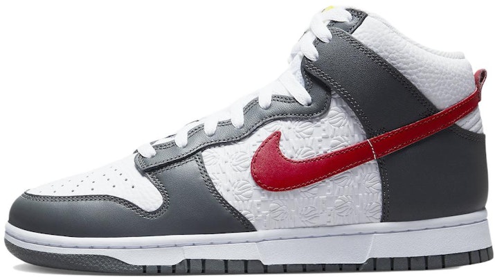 Nike Dunk High 'Embossed Basketball Grey Red' FD0668-001 Buy Nike Dunk High 'Embossed Basketball Grey Red' FD0668-001