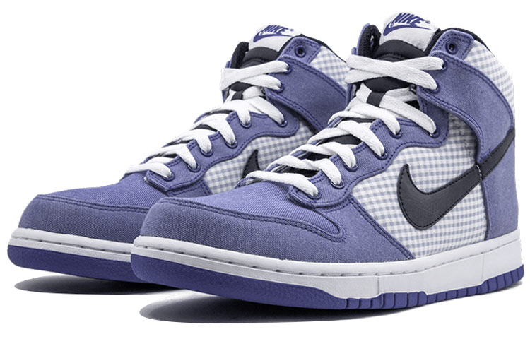 Lookbook Nike Dunk High 'Gingham Pack - Lyon Blue' 344648-400