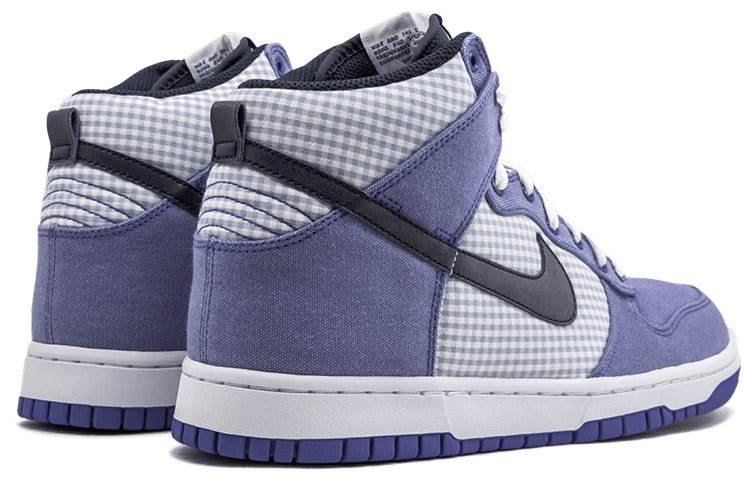 Shop Nike Dunk High 'Gingham Pack - Lyon Blue' 344648-400