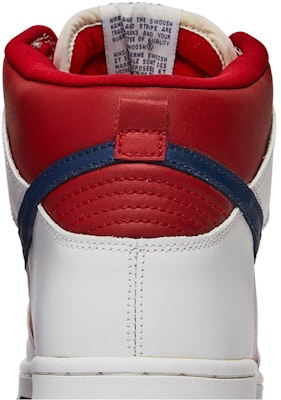 나이키 덩크 하이 '래피드 바시티 레드' 305287-141 Sizing 나이키 덩크 하이 '래피드 바시티 레드' 305287-141