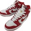 Lookbook 나이키 덩크 하이 레드/화이트 (Nike Dunk High Red/White) 304717-661