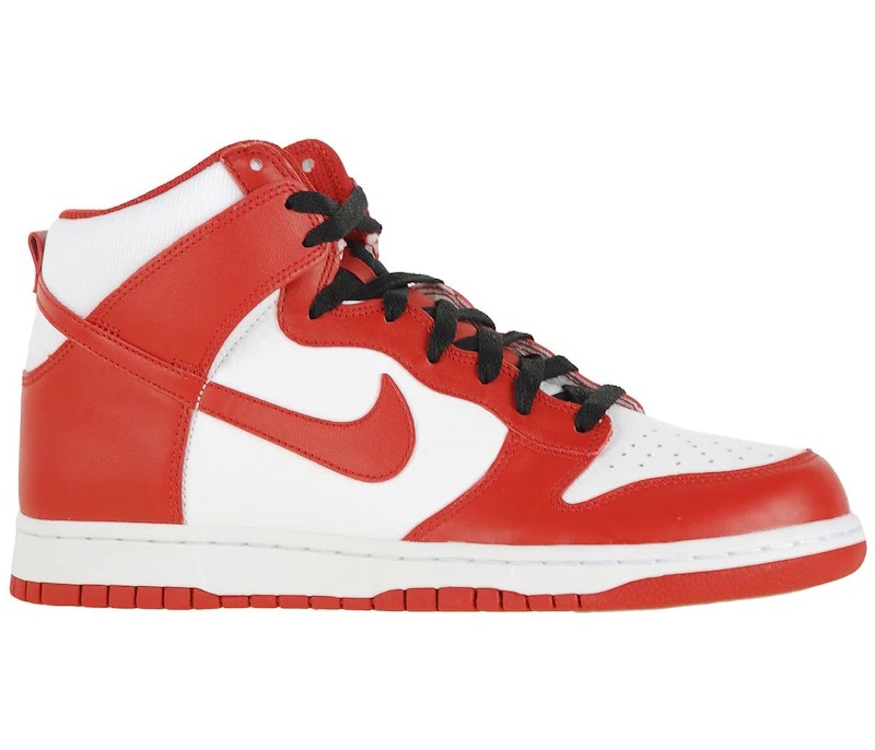 Buy Nike Dunk High ''Blanc Varsity Rouge'' 317982-162