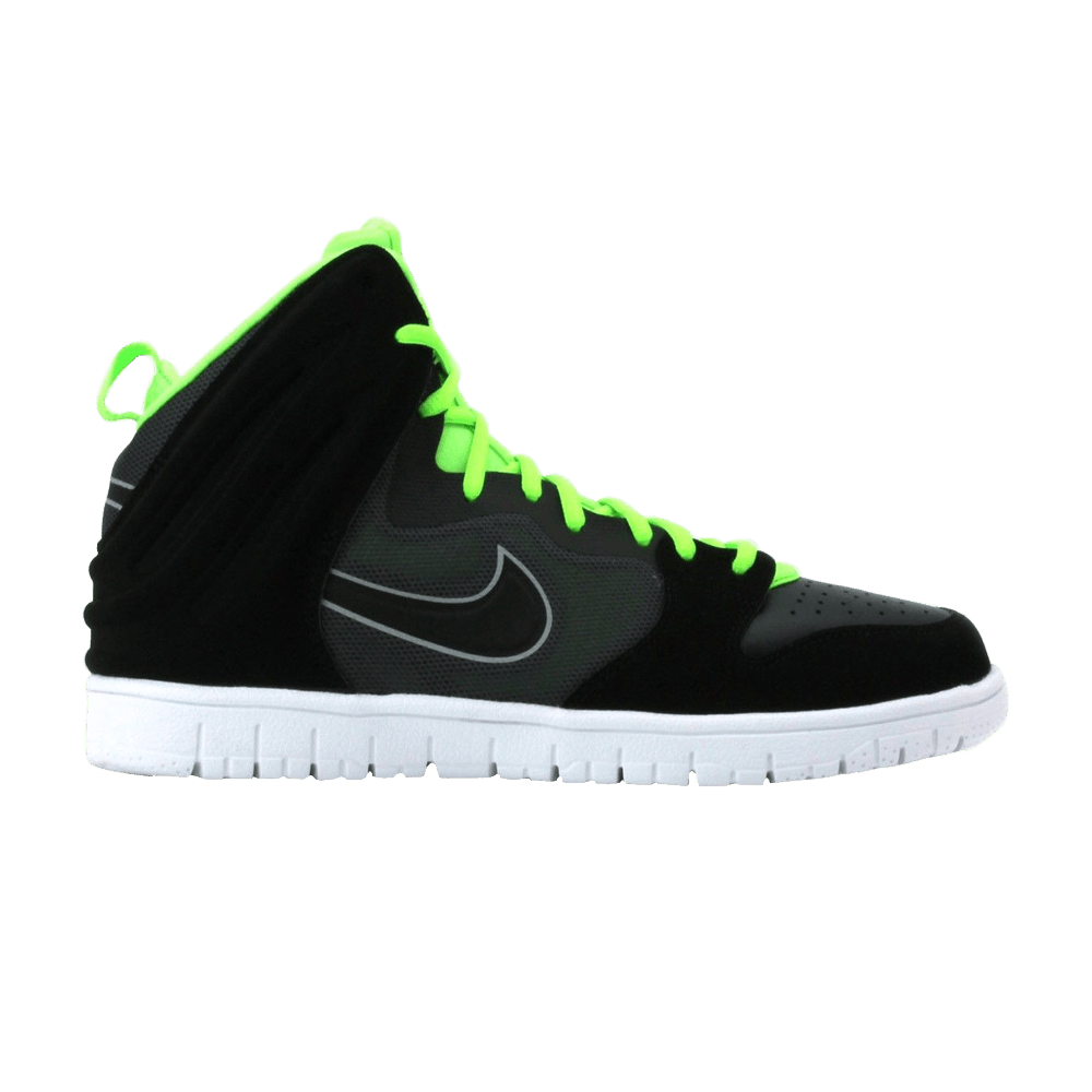 Nike Dunk High Free 'Black Lime'