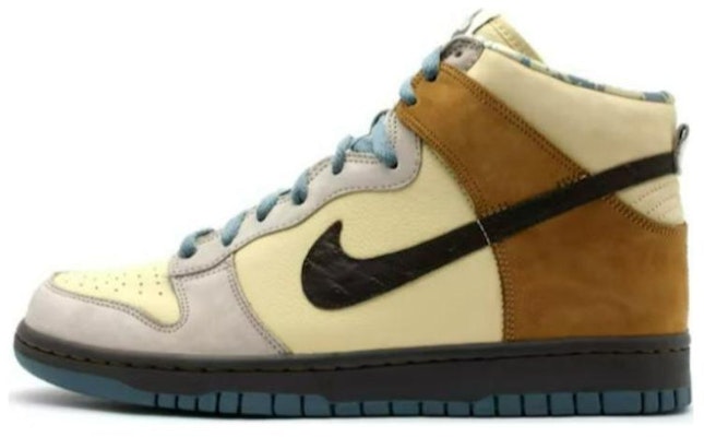 Nike Dunk High Premium 'Lemonade Light Sand' Sneakers Pria 306968-701 Lookbook Nike Dunk High Premium 'Lemonade Light Sand' Sneakers Pria 306968-701