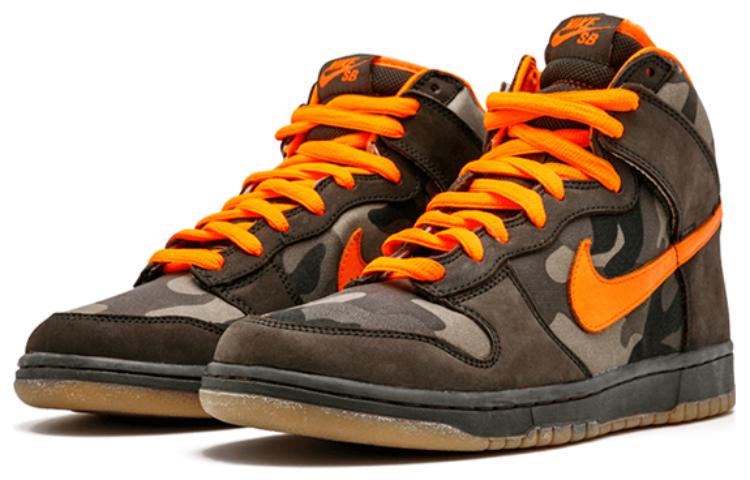 Order 耐吉Dunk SB High Brian Anderson迷彩高幫板鞋男款灰橙