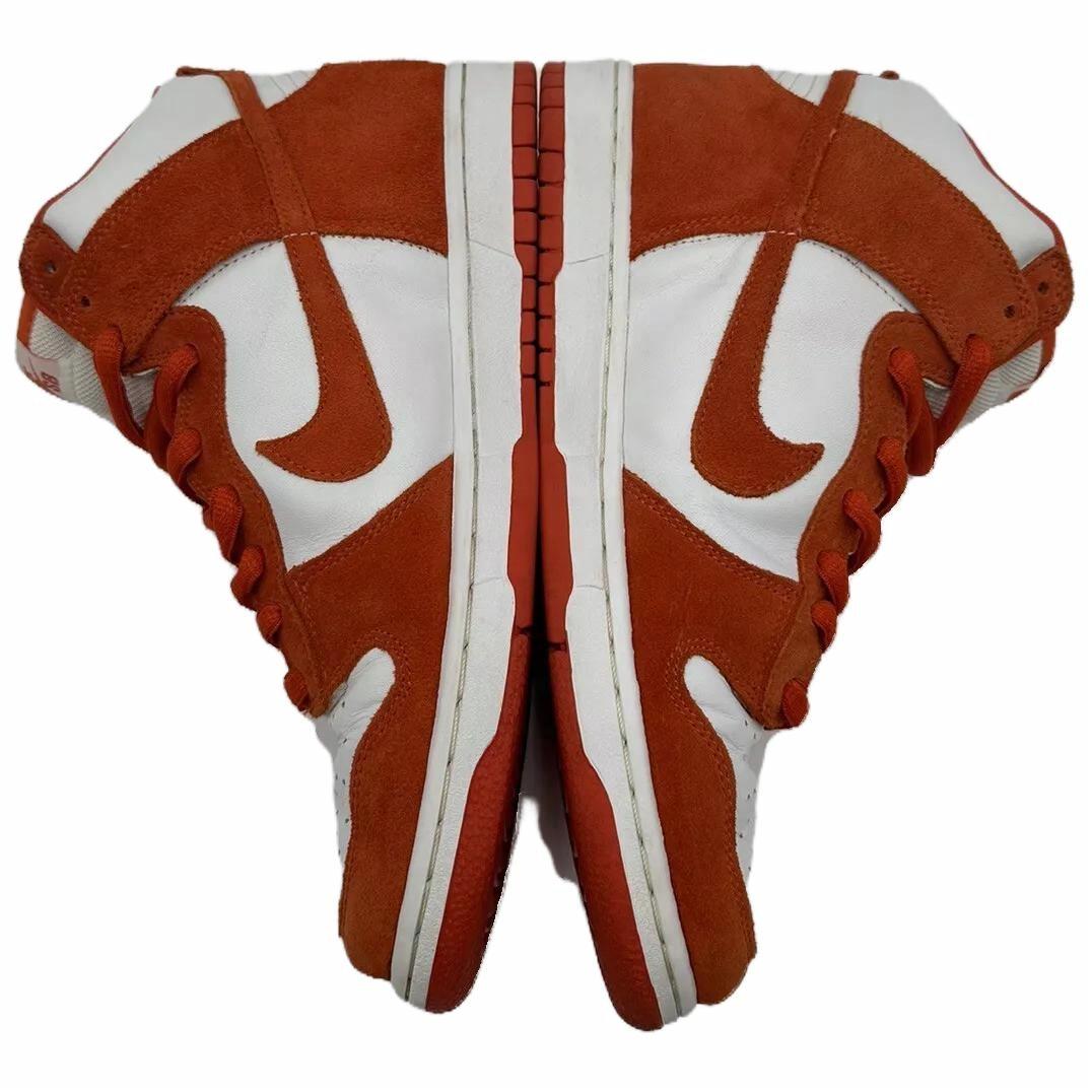 Shop 耐克Dunk High Pro SB 'Syracuse' 橙白配色高帮滑板鞋 305050-181
