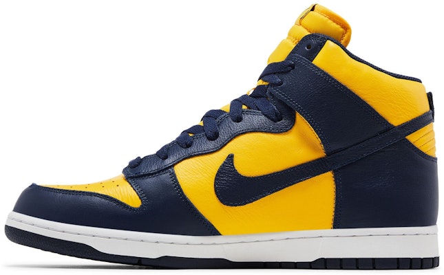Nike Dunk 高帮QS '密歇根' 2016款 850477-700 Lookbook Nike Dunk 高帮QS '密歇根' 2016款 850477-700