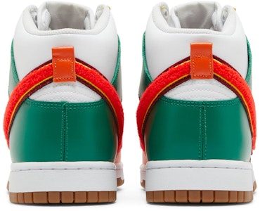 Nike Dunk High Universitas Chenille Swoosh '7-Eleven' DR8805-100 Details for Nike Dunk High Universitas Chenille Swoosh '7-Eleven' DR8805-100