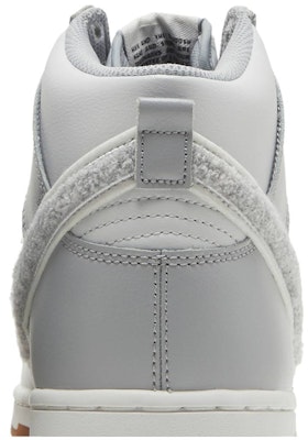 耐吉 Dunk High University Chenille Swoosh 'Light Smoke Grey' DR8805-003 Sizing 耐吉 Dunk High University Chenille Swoosh 'Light Smoke Grey' DR8805-003