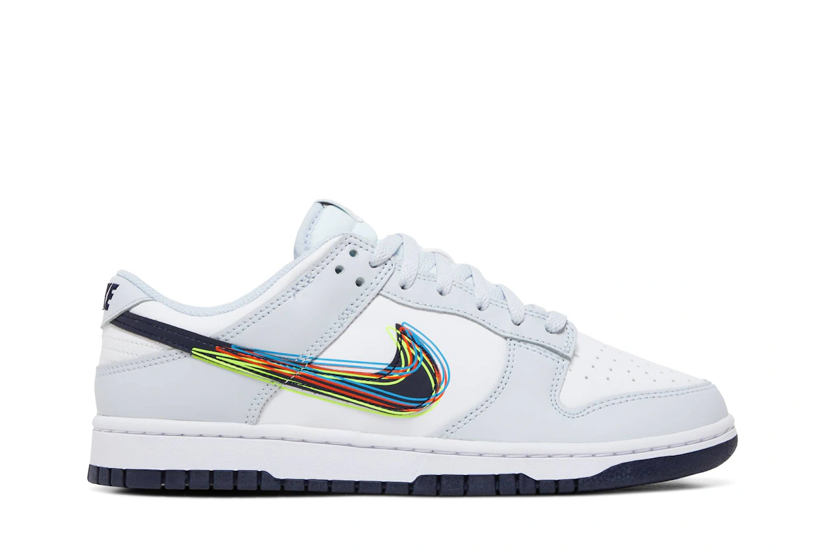 Nike Dunk Low 3D Swoosh 'White Grey Navy' DV6482-100