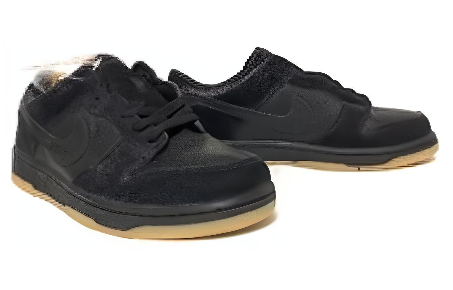 Lookbook Nike Dunk Low 'Hitam Gum/Cokelat Sol' 304714-002