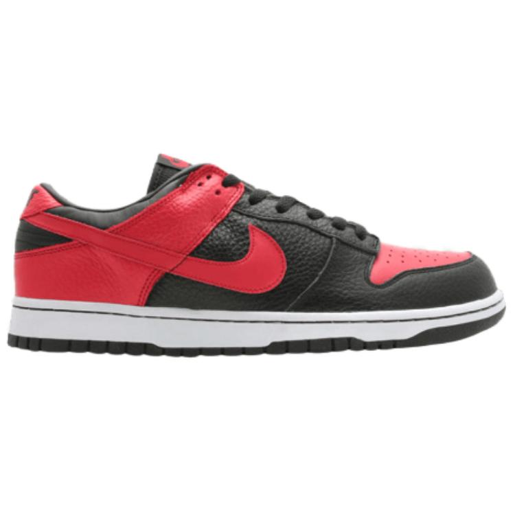 Order Nike Dunk Low 低筒籃球鞋 '黑色/運動紅色' 304714-062