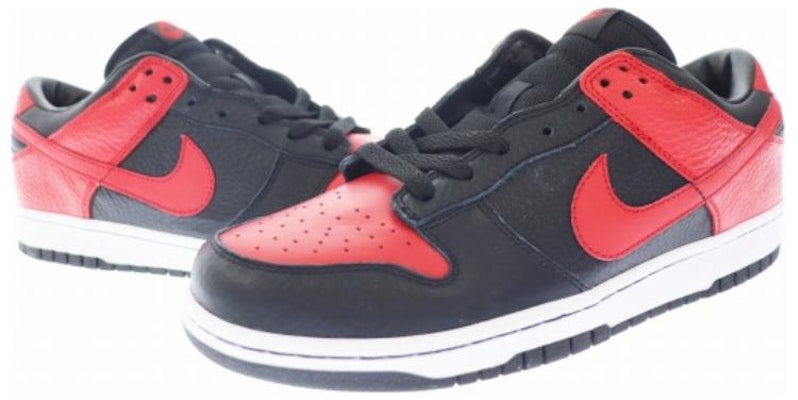 Nike Dunk Low 'Hitam/Merah Sukan' 304714-062 Lookbook Nike Dunk Low 'Hitam/Merah Sukan' 304714-062