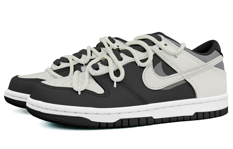 Lookbook Nike Dunk Low 'British Plaid Hitam Kelabu' FD1232-001-458431