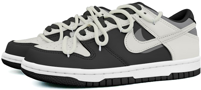 耐克Dunk Low'英伦格纹黑灰' FD1232-001-458431 Lookbook 耐克Dunk Low'英伦格纹黑灰' FD1232-001-458431