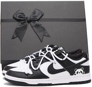 【定製球鞋】 Nike Dunk Low 栗子 特殊鞋盒 解構 高街 低幫 板鞋 GS 黑白 Buy 【定製球鞋】 Nike Dunk Low 栗子 特殊鞋盒 解構 高街 低幫 板鞋 GS 黑白