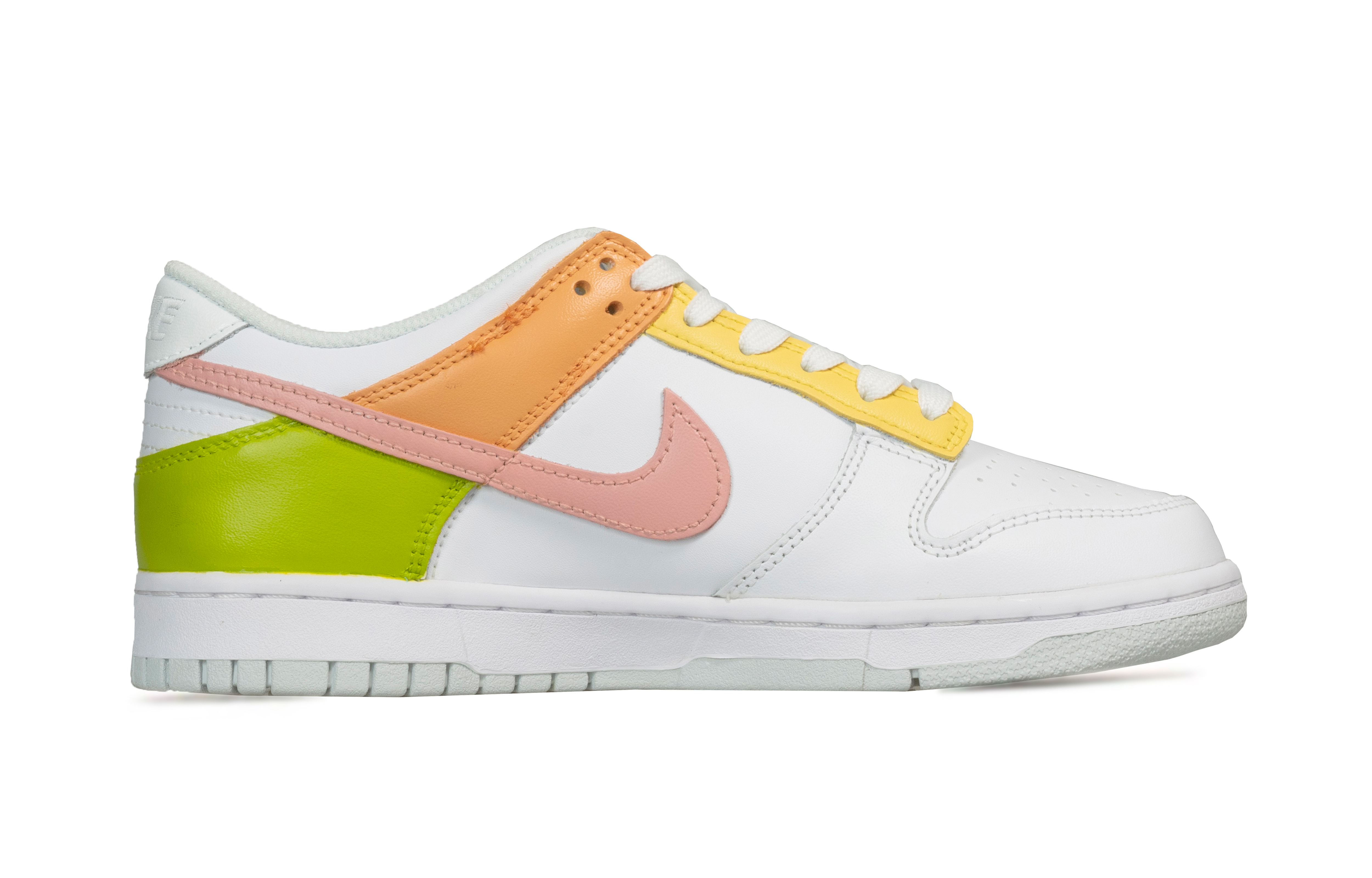 Order 【定制球鞋】 Nike Dunk Low 童年拼圖 學院風 可愛童趣 個性時尚 小眾潮流 防滑耐磨 低幫 板鞋 GS 白綠黃