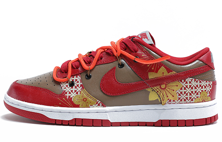 Order 【客製化球鞋】Nike Dunk Low 虎年 招財進寶 金運 中華風 雲紋 獨特鞋盒 低筒 板鞋 GS 紅金棕