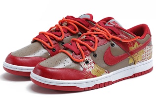 【客製化球鞋】Nike Dunk Low 虎年 招財進寶 金運 中華風 雲紋 獨特鞋盒 低筒 板鞋 GS 紅金棕 Shop 【客製化球鞋】Nike Dunk Low 虎年 招財進寶 金運 中華風 雲紋 獨特鞋盒 低筒 板鞋 GS 紅金棕