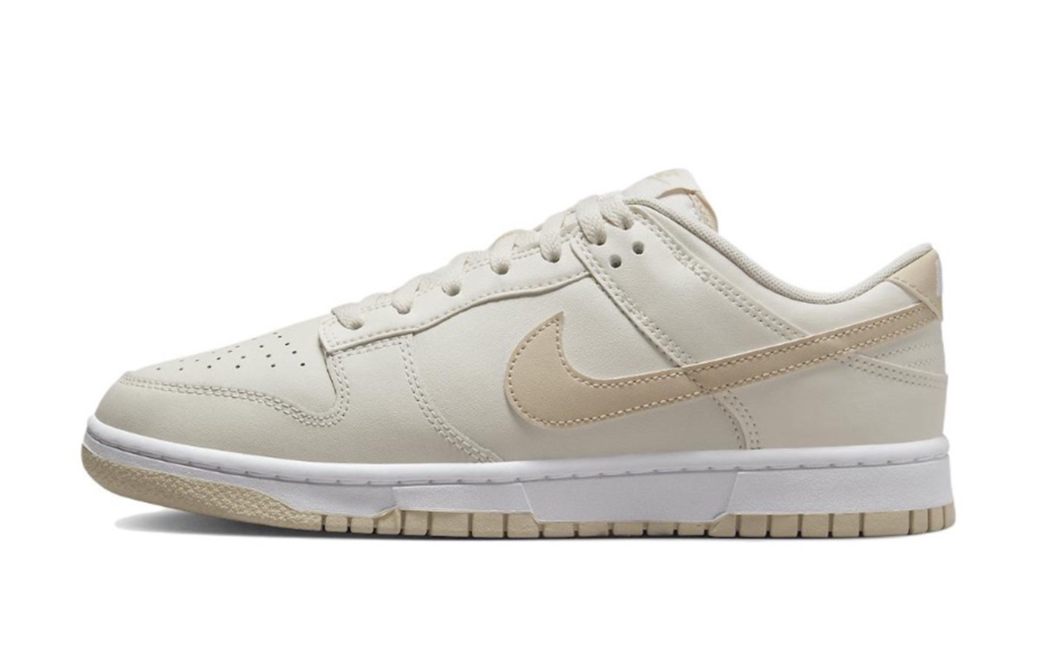 Details for 【定制球鞋】Nike Dunk Low 椰椰奶茶 雙鞋帶解構 復古簡約 清新 校園 活力 防滑 低幫 板鞋 男款 淺卡其色