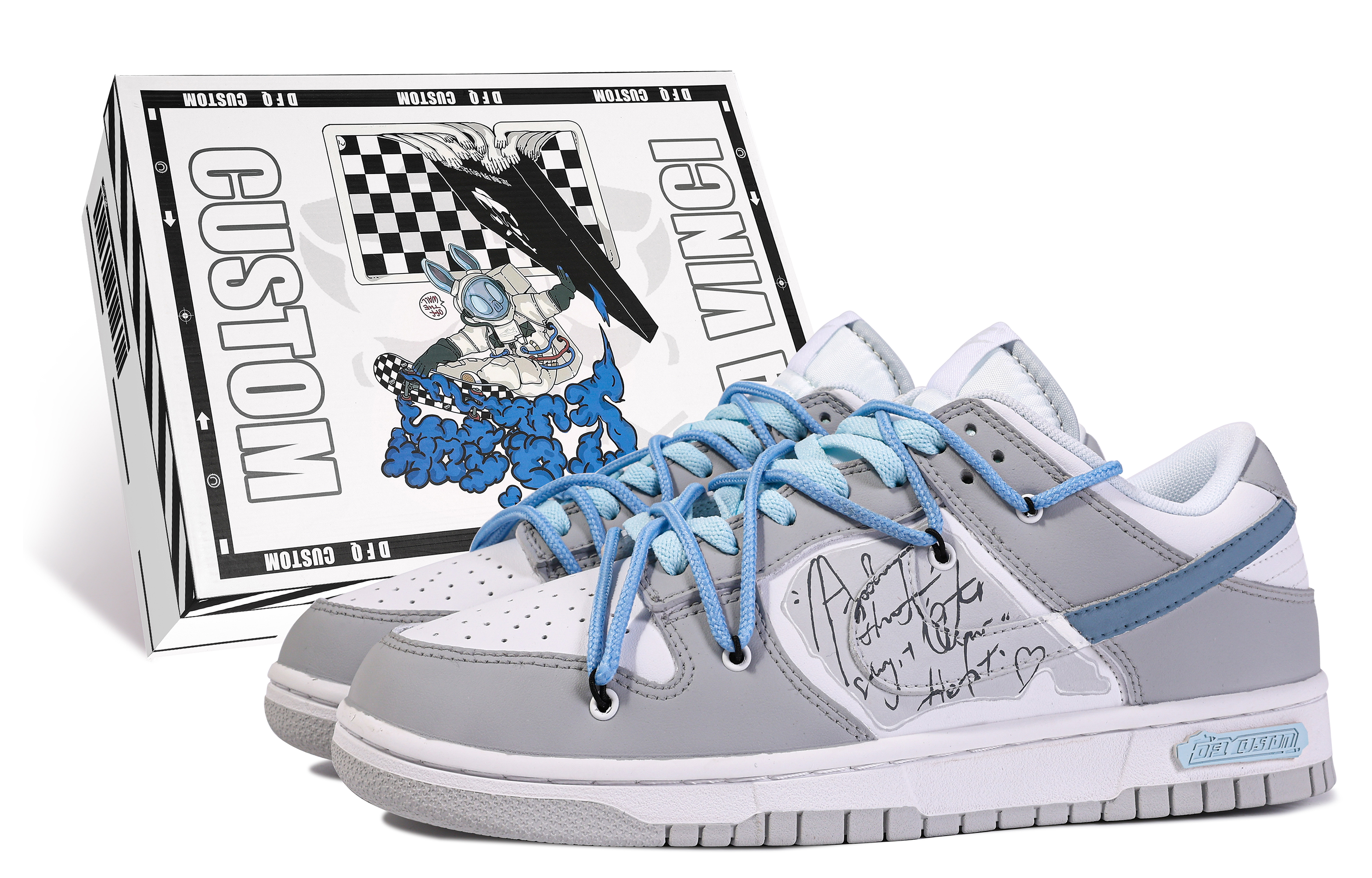 Buy 耐克Dunk Low '达芬奇定制蓝白' DV0831-101(TeamM-AMATORY-BOX)